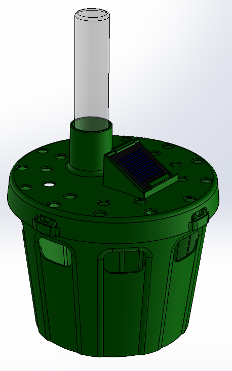 green solar bucket